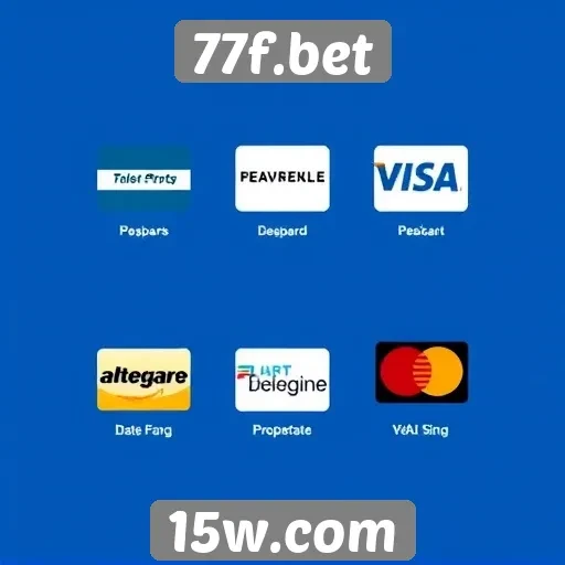 Métodos de pagamento disponíveis no 77f.bet